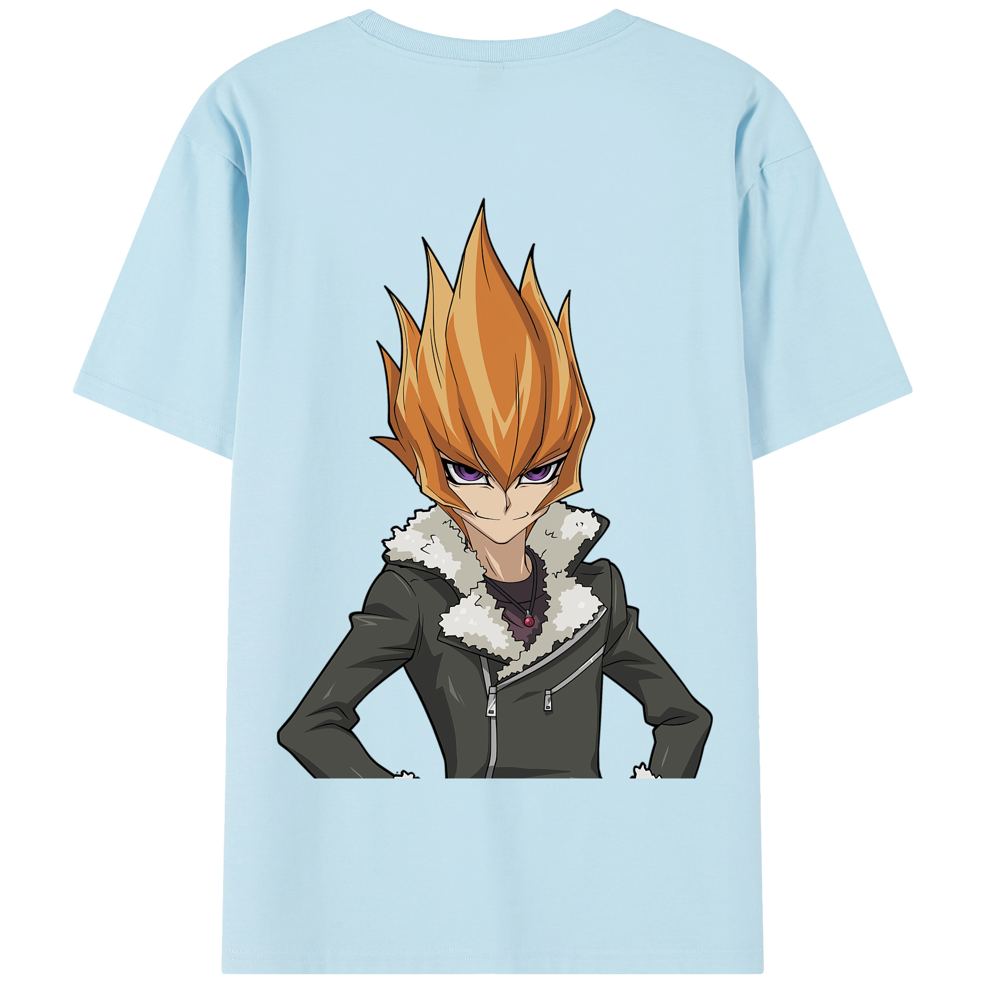 （画像用） 遊☆戯☆王 Yu-Gi-Oh! 綿100％半袖Tシャツ（背面プリント）
